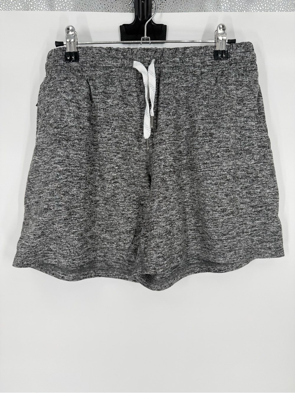 Pacific Trail Heathered Performance Athletic Shorts Drawstring Stretch Medium